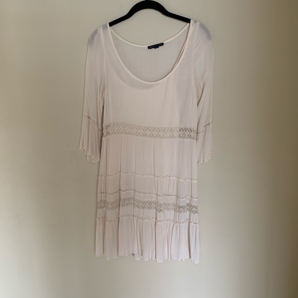 American Eagle Cream Lace Dress Size Small
